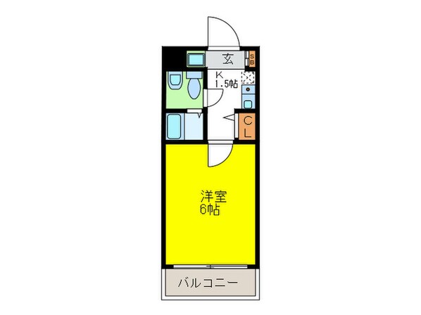 内外うつぼビルの物件間取画像